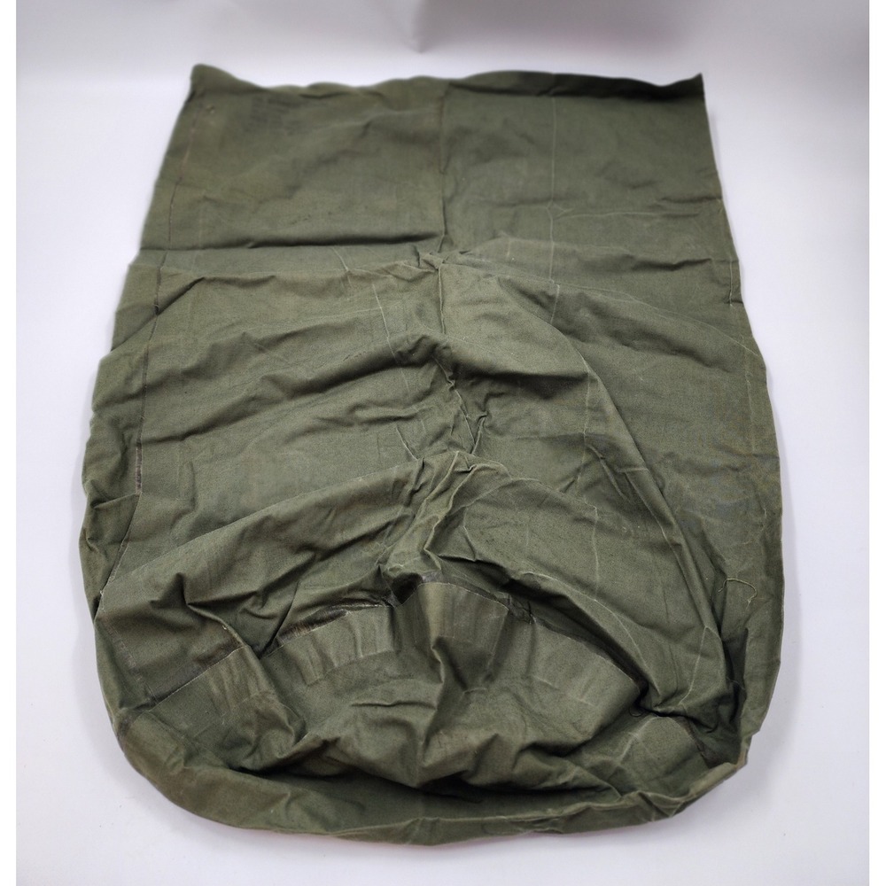 Vintage 1960 US Military Waterproof Clothing Bag Manor Mfg Corp MIL-B-3108A OD